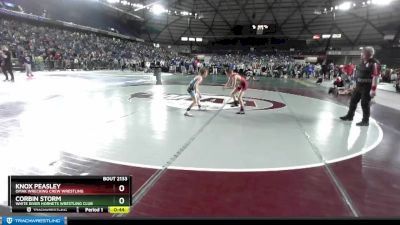 67 lbs Semifinal - Knox Peasley, Omak Wrecking Crew Wrestling vs Corbin Storm, White River Hornets Wrestling Club