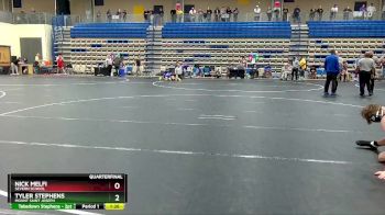 132 lbs Quarterfinal - Tyler Stephens, Mount Saint Joseph vs Nick Melfi, Severn School