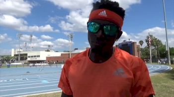 Alonzo Russell After Winning The Open 400m At The Florida Relays