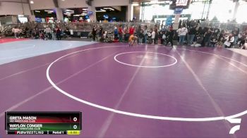 52 lbs 3rd Place Match - Waylon Conger, Hornet Wrestling Club vs Greta Mason, Vici Wrestling Club