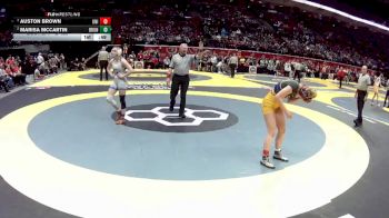 G-125 lbs Cons. Round 3 - Marisa McCartin, G-Brunswick vs Auston Brown, G-United