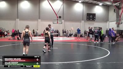 80 lbs Cons. Round 4 - Kaleb Bishop, Fort Payne Youth Wrestling vs Braiden Wilson, North Alabama Elite Wrestling