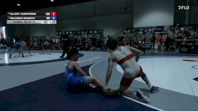 79 kg Champ. Rd Of 16 - Elliott Humphries, Pennsylvania RTC vs Maximus Dhabolt, Sebolt Wrestling Academy