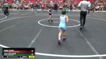 35-40 lbs Semifinal - Mary Samm, Greater Heights Wrestling vs Davi Williams, TEAM GRINDHOUSE