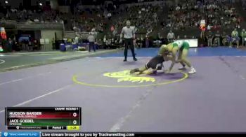 Champ. Round 1 - Jace Goebel, Syracuse vs Hudson Barger, Crofton/Bloomfield
