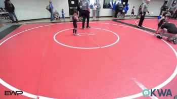45 lbs Semifinal - Cutter Mitchell, Wyandotte Youth Wrestling vs ZaKyan McKeefer, Checotah Matcats