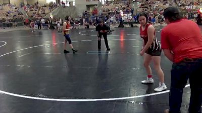 128 lbs Champ. Round 1 - Madison Womack, Whitwell Wrestling Club vs Chloe Smith, Straw Plains Hornets