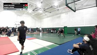 285 lbs Quarterfinal - James Williams, Villa Park vs Robert Crowe, South Torrance