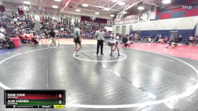 120 lbs Champ. Round 2 - Alex Sarabia, Olympian vs Zane Cook, San Diego