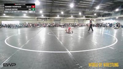 101 lbs Round Of 32 - Gunner Thompson, Nebraska Elite vs Czarlie Diffee, Cowboy Wrestling Club