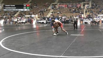 6A 138 lbs Cons. Semi - Chase Young, Saraland vs Cooper Bailey, Homewood Hs