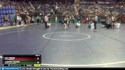 145 lbs Quarterfinal - Carmin Moore, Scotland County vs Lily Reese, T.c. Roberson 