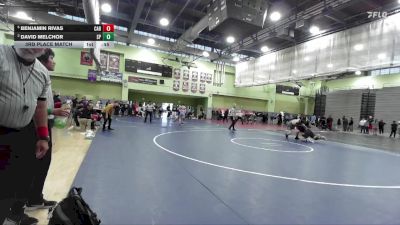 285 lbs 3rd Place Match - Benjamin Rivas, CARSON vs David Melchor, SAN PEDRO
