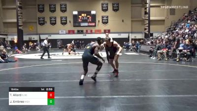 184 lbs Semifinal - Trevor Allard, Bloomsburg vs Jelani Embree, Michigan