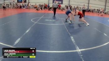 120 lbs Rd# 2 10:30am Friday - Issac Brown, Team Ohio vs Jack Gilson, NCWAY National Team