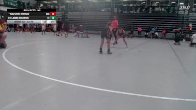 72-79 lbs Quarterfinal - Gideon Mingo, Unattached vs Colton Bruess, TJ Trained Wrestling