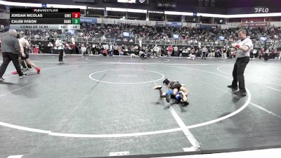 46 lbs Consi Of 16 #2 - Jordan Nicolas, Ciwc Team Intensity vs Caleb Ivison, Rams Wrestling Club