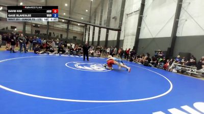Junior FS - 175 lbs Quarters - David Kim, Alaska Battle Cats Wrestling Club vs Gage Blakeslee, Washington