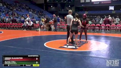 100 lbs Quarterfinal - Olivia Coll, Edwardsville (H.S.) vs Janiah Slaughter, Huntley