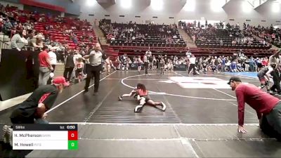 58 lbs Quarterfinal - Harper McPherson, Barnsdall Youth Wrestling vs Marleigh Howell, Poteau Youth Wrestling Academy