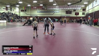 10U-1 lbs Rr2 - Dakota Kittelson, Unattached vs Gracin Helmrich, Lisbon Matpack