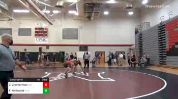 120 lbs Consolation - Zach Zimmerman, Warwick vs Foltz Nathaniel, Palmyra