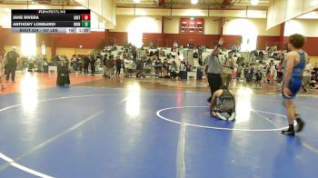 157 lbs Quarterfinal - Jake Rivera, Dirty Den Wrestling vs Anthony Lombardi, Iron Faith