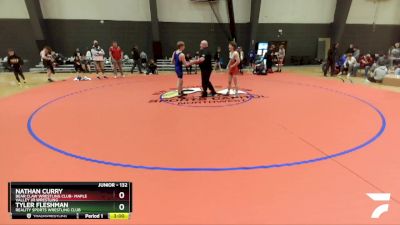 132 lbs Cons. Round 4 - Nathan Curry, Bear Claw Wrestling Club- Maple Valley Jr Wrestling vs Tyler Fleshman, Reality Sports Wrestling Club