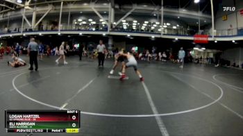 115 lbs Round 2 (8 Team) - Logan Hartzel, U2 Uprising Blue vs Eli Harrigan, AACO Allstars