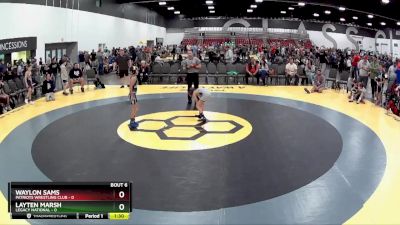 60 lbs Semis & 1st Wrestleback (8 Team) - Waylon Sams, Patriots Wrestling Club vs Layten Marsh, Legacy National