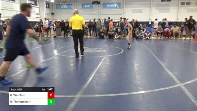 80-M Mats 15-18 8:00am lbs Round Of 16 - Koltyn Welch, NY vs Rocco Thompson, PA