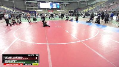 150 lbs Cons. Round 1 - Erick Grady, Lawrence North Wrestling Club vs Michael Marcello, Arlington Cardinals Wrestling Club