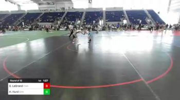 132 lbs Round Of 16 - Gunnar LeGrand, Fearless Wrestling vs Hayden Hurd, Grindhouse WC