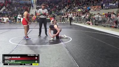 185 lbs Quarterfinal - Megan Geihsler, Oberlin vs Sofia Gray, SlyFox Wrestling Academy