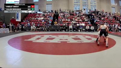 157 lbs 3rd Place Match - Callen Bridgman, Chattanooga Christian School vs Findley Smout, Christian Brothers High School