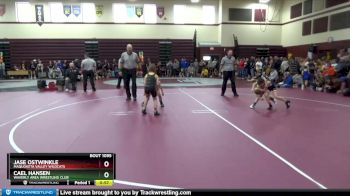 SPW-19 lbs Quarterfinal - Jase Ostwinkle, Maquoketa Valley WildCats vs Cael Hansen, Waverly Area Wrestling Club