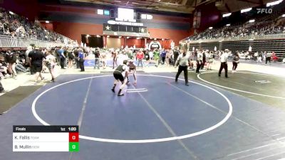 123 lbs Final - Kiefer Fallis, Team Montana vs Brenner Mullin, Sidney WC