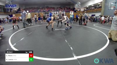 105 lbs Rr Rnd 1 - Courtney Penn, Choctaw Ironman vs Adalynn Lewis, Harrah Little League Wrestling