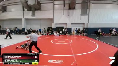 55 lbs Quarterfinal - Dylan Zamarripa, NB Elite Wrestling Club vs Ryder Lentz, Texas Elite Wrestling Club