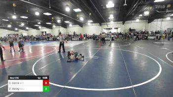 69 lbs Rr Rnd 3 - Cree Garza, No Team vs Zander Yaney, Bulldogs Jr Wrestling