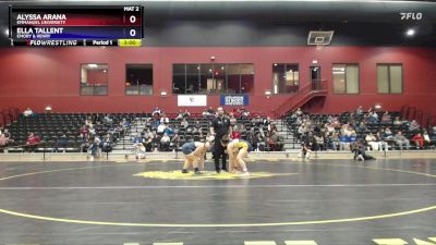 180 lbs Quarterfinal - Alyssa Arana, Emmanuel University vs Ella Tallent, Emory & Henry