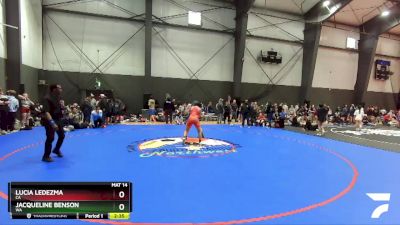 144 lbs Quarterfinal - Lucia Ledezma, CA vs Jacqueline Benson, WA