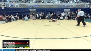 75 lbs Round 1 - Emma Robinson, Lewiston Wrestling Club vs Kalaya Baxter, Grizzly Wrestling Club