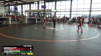 B-15 lbs Cons. Round 1 - Aiden Broghammer, Hammerin Hawks vs Karter Elliott, Marion Wolves