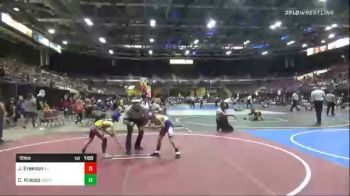 58 lbs Round Of 16 - Jedidiah Erekson, All American Wrestling vs Chestyn Krausz, Aberdeen WC