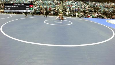 140 lbs Semifinal - Frankie Weaver, Huntington Beach vs Mia Gil, Marina