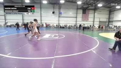 140 lbs Round 5 (3pm Friday) - Brendan Kinley, PA Silver vs Kaicen Akpan, Terps Xtreme