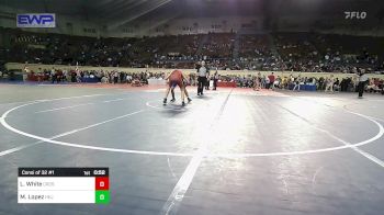 133 lbs Consi Of 32 #1 - Luke White, Crossings Christian School vs Mario Lopez, Hennessey Eagles Jr High