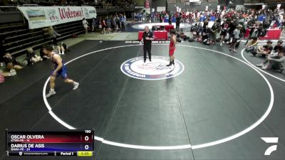 190 lbs Placement Matches (16 Team) - Oscar Olvera, KTWA-FR vs Darius De Asis, BAWA-FR