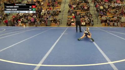 45 lbs Cons. Round 1 - Krew Kafer, Matpac-ND vs Hayden Smith, Hudson Pirate Elite